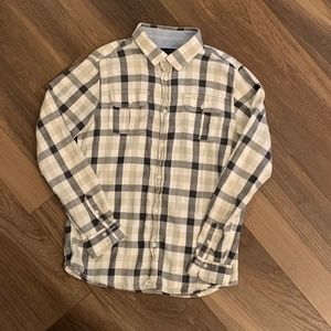 Mens Rip Curl Cotton button front plaid shirt